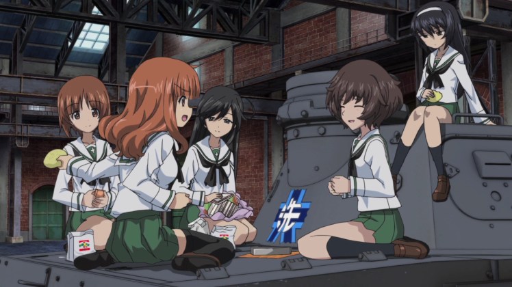Girls-und-Panzer-Miho-Saori-Hana-Yukari-and-Mako